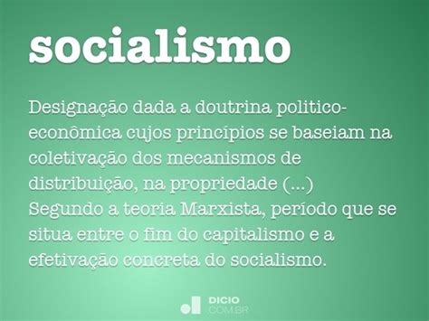 significado da palavra socialismo